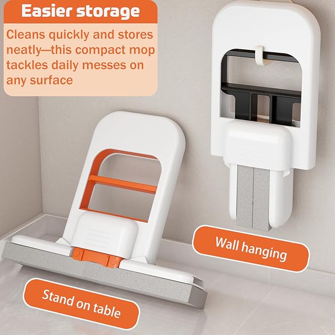 Mini hand sponge mop foldable desktop mop